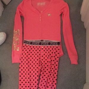Pink thermal pjs